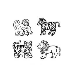 Disegno da colorare: Animali selvaggi/della giungla (Animali) #21345 - Pagine da Colorare Stampabili Gratuite