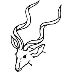 Disegno da colorare: Antilope (Animali) #22590 - Pagine da Colorare Stampabili Gratuite