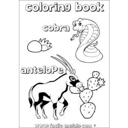 Disegno da colorare: Antilope (Animali) #22643 - Pagine da Colorare Stampabili Gratuite
