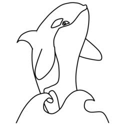 Disegno da colorare: Balena (Animali) #870 - Pagine da Colorare Stampabili Gratuite