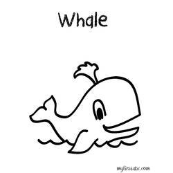 Disegno da colorare: Balena (Animali) #958 - Pagine da Colorare Stampabili Gratuite
