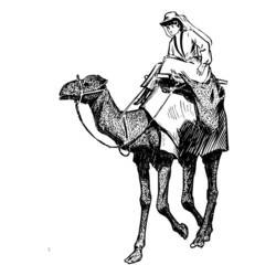 Disegno da colorare: Cammello (Animali) #1705 - Pagine da Colorare Stampabili Gratuite