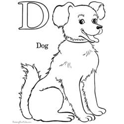 Disegno da colorare: Cane (Animali) #10 - Pagine da Colorare Stampabili Gratuite