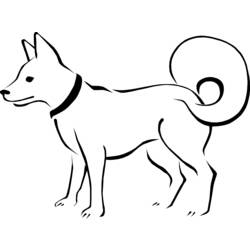 Disegno da colorare: Cane (Animali) #23 - Pagine da Colorare Stampabili Gratuite