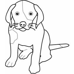 Disegno da colorare: Cane (Animali) #3 - Pagine da Colorare Stampabili Gratuite