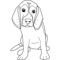 Disegno da colorare: Cane (Animali) #3105 - Pagine da Colorare Stampabili Gratuite