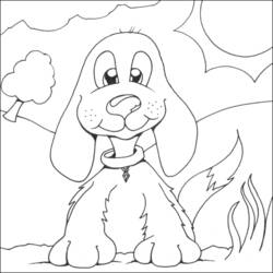 Disegno da colorare: Cane (Animali) #3155 - Pagine da Colorare Stampabili Gratuite