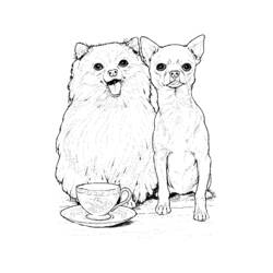 Disegno da colorare: Cane (Animali) #3189 - Pagine da Colorare Stampabili Gratuite