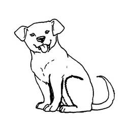 Disegno da colorare: Cane (Animali) #34 - Pagine da Colorare Stampabili Gratuite