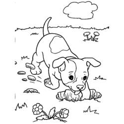 Disegno da colorare: Cane (Animali) #44 - Pagine da Colorare Stampabili Gratuite