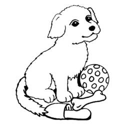 Disegno da colorare: Cane (Animali) #49 - Pagine da Colorare Stampabili Gratuite
