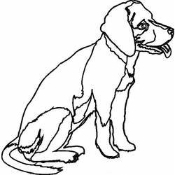Disegno da colorare: Cane (Animali) #59 - Pagine da Colorare Stampabili Gratuite