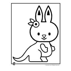 Disegno da colorare: Canguro (Animali) #9173 - Pagine da Colorare Stampabili Gratuite