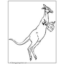 Disegno da colorare: Canguro (Animali) #9175 - Pagine da Colorare Stampabili Gratuite