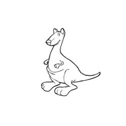 Disegno da colorare: Canguro (Animali) #9227 - Pagine da Colorare Stampabili Gratuite