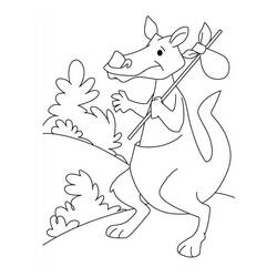 Disegno da colorare: Canguro (Animali) #9252 - Pagine da Colorare Stampabili Gratuite