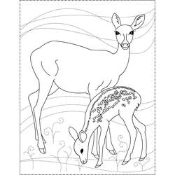 Disegno da colorare: capriolo (Animali) #2601 - Pagine da Colorare Stampabili Gratuite