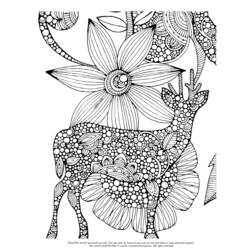 Disegno da colorare: capriolo (Animali) #2704 - Pagine da Colorare Stampabili Gratuite