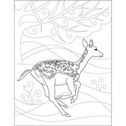 Disegno da colorare: capriolo (Animali) #2717 - Pagine da Colorare Stampabili Gratuite