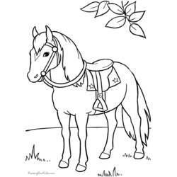 Disegno da colorare: Cavallo (Animali) #2161 - Pagine da Colorare Stampabili Gratuite