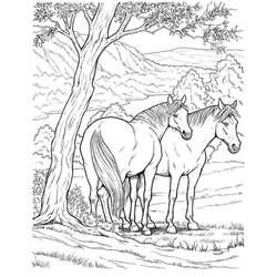 Disegno da colorare: Cavallo (Animali) #2172 - Pagine da Colorare Stampabili Gratuite