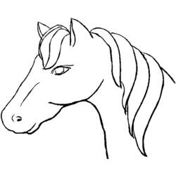 Disegno da colorare: Cavallo (Animali) #2173 - Pagine da Colorare Stampabili Gratuite