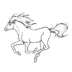 Disegno da colorare: Cavallo (Animali) #2179 - Pagine da Colorare Stampabili Gratuite