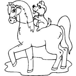 Disegno da colorare: Cavallo (Animali) #2188 - Pagine da Colorare Stampabili Gratuite