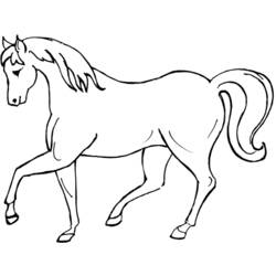 Disegno da colorare: Cavallo (Animali) #2195 - Pagine da Colorare Stampabili Gratuite