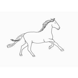 Disegno da colorare: Cavallo (Animali) #2196 - Pagine da Colorare Stampabili Gratuite