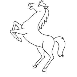Disegno da colorare: Cavallo (Animali) #2205 - Pagine da Colorare Stampabili Gratuite