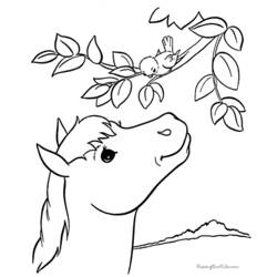 Disegno da colorare: Cavallo (Animali) #2227 - Pagine da Colorare Stampabili Gratuite