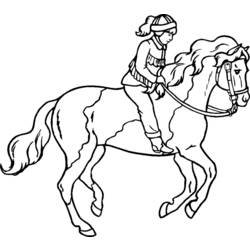 Disegno da colorare: Cavallo (Animali) #2229 - Pagine da Colorare Stampabili Gratuite