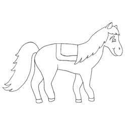 Disegno da colorare: Cavallo (Animali) #2230 - Pagine da Colorare Stampabili Gratuite