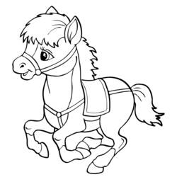 Disegno da colorare: Cavallo (Animali) #2242 - Pagine da Colorare Stampabili Gratuite