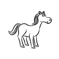 Disegno da colorare: Cavallo (Animali) #2253 - Pagine da Colorare Stampabili Gratuite