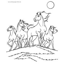 Disegno da colorare: Cavallo (Animali) #2254 - Pagine da Colorare Stampabili Gratuite