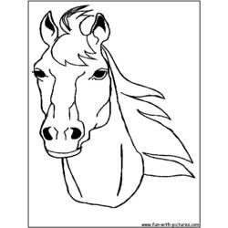 Disegno da colorare: Cavallo (Animali) #2260 - Pagine da Colorare Stampabili Gratuite