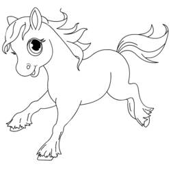 Disegno da colorare: Cavallo (Animali) #2288 - Pagine da Colorare Stampabili Gratuite