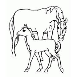 Disegno da colorare: Cavallo (Animali) #2290 - Pagine da Colorare Stampabili Gratuite