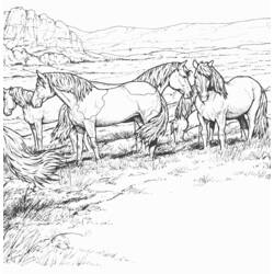 Disegno da colorare: Cavallo (Animali) #2313 - Pagine da Colorare Stampabili Gratuite