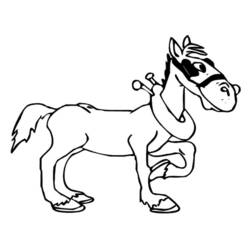 Disegno da colorare: Cavallo (Animali) #2331 - Pagine da Colorare Stampabili Gratuite