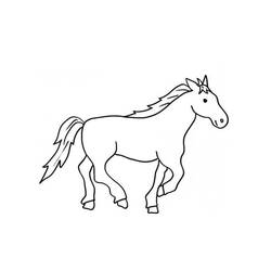 Disegno da colorare: Cavallo (Animali) #2333 - Pagine da Colorare Stampabili Gratuite