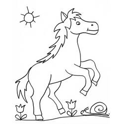 Disegno da colorare: Cavallo (Animali) #2343 - Pagine da Colorare Stampabili Gratuite