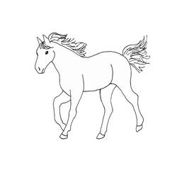 Disegno da colorare: Cavallo (Animali) #2353 - Pagine da Colorare Stampabili Gratuite