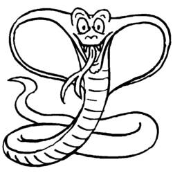 Disegno da colorare: Cobra (Animali) #3224 - Pagine da Colorare Stampabili Gratuite