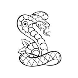 Disegno da colorare: Cobra (Animali) #3255 - Pagine da Colorare Stampabili Gratuite