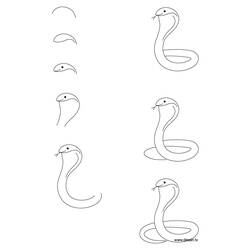 Disegno da colorare: Cobra (Animali) #3375 - Pagine da Colorare Stampabili Gratuite
