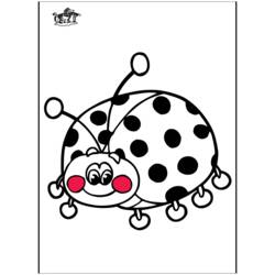 Disegno da colorare: Coccinella (Animali) #3423 - Pagine da Colorare Stampabili Gratuite