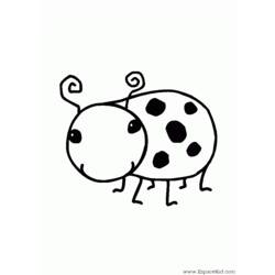 Disegno da colorare: Coccinella (Animali) #3451 - Pagine da Colorare Stampabili Gratuite